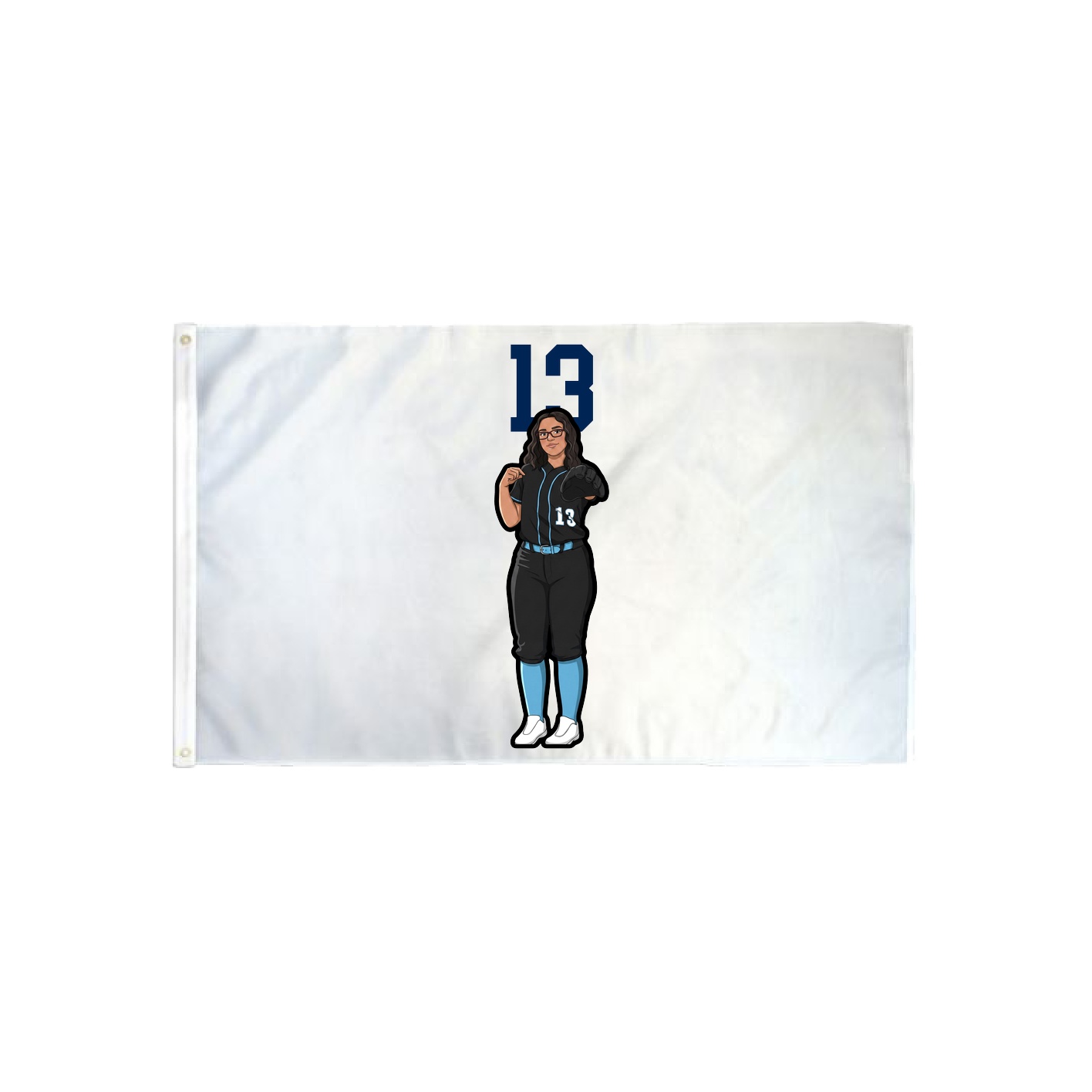 3x5 Flag — Number Top in Classic