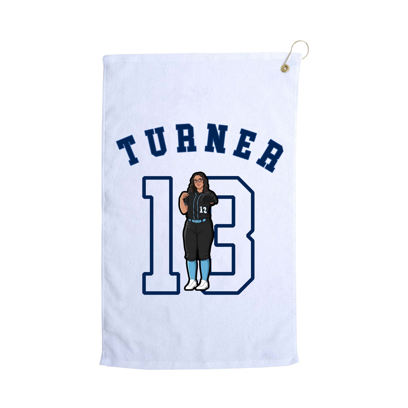 Golf Towel — Shirsey Arch in White