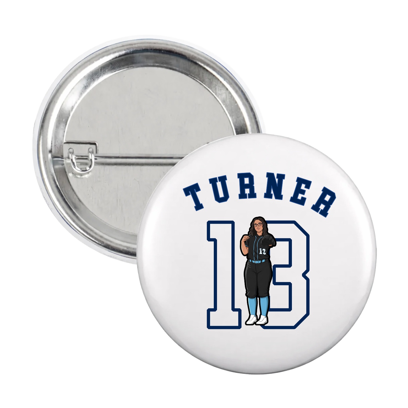 Game Day Button — Shirsey Arch in White