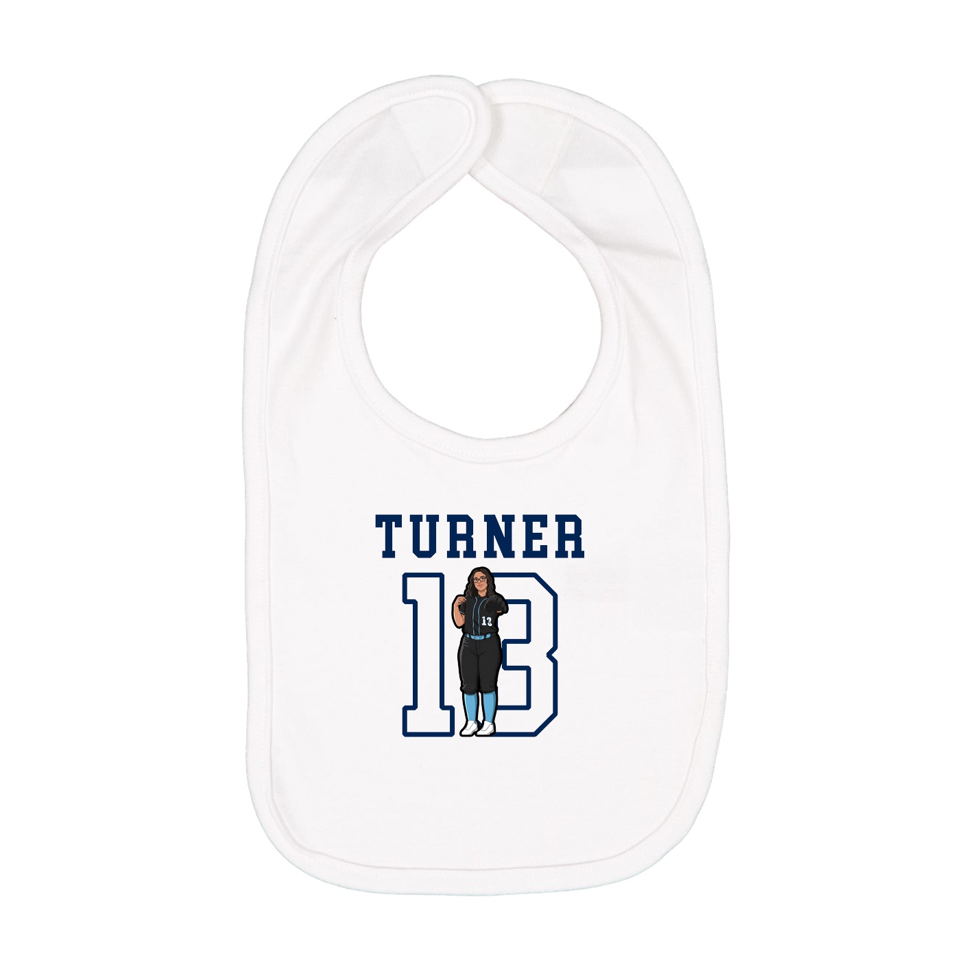 Infant Bib — Shirsey in White