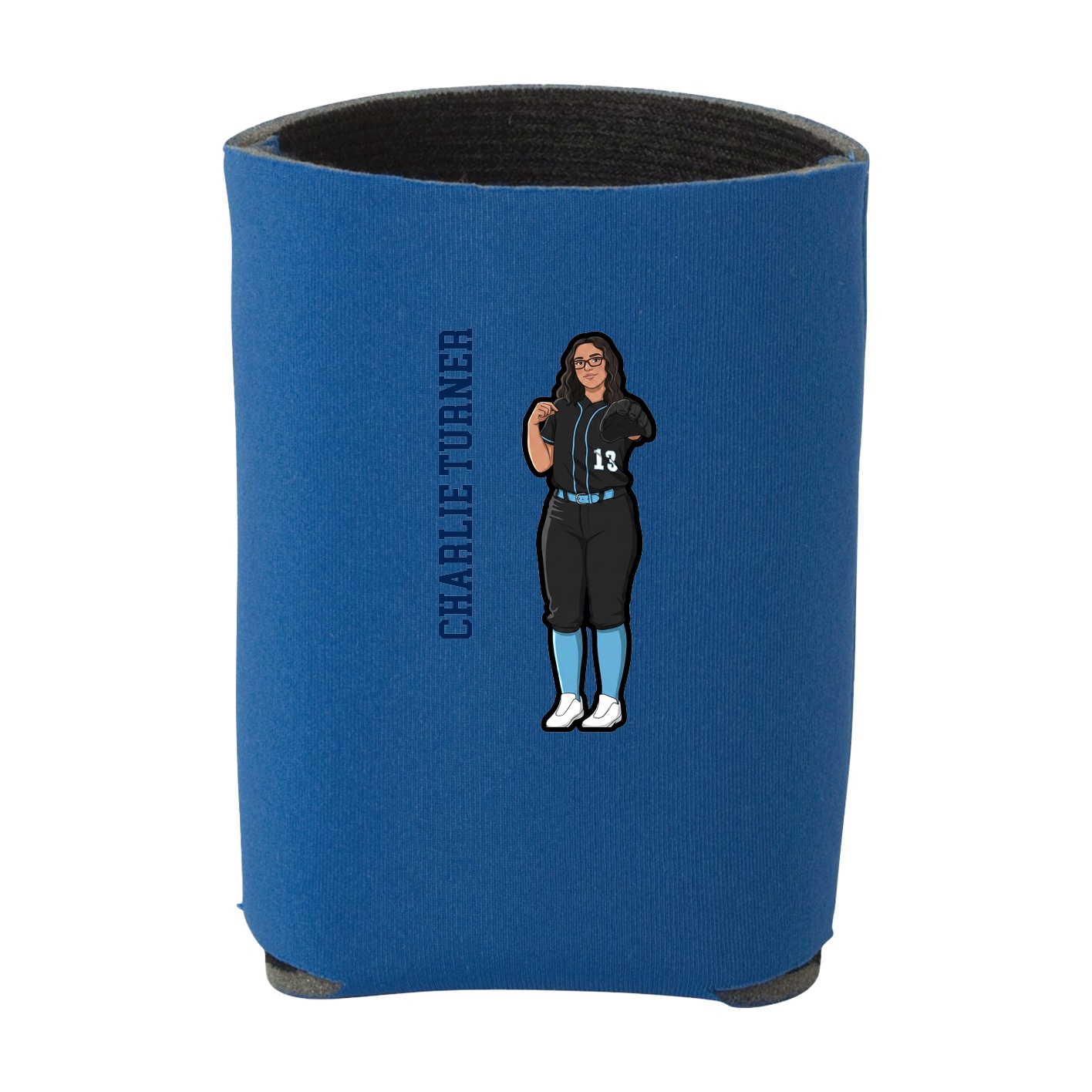 Can Holder — Name Vertical in Royal