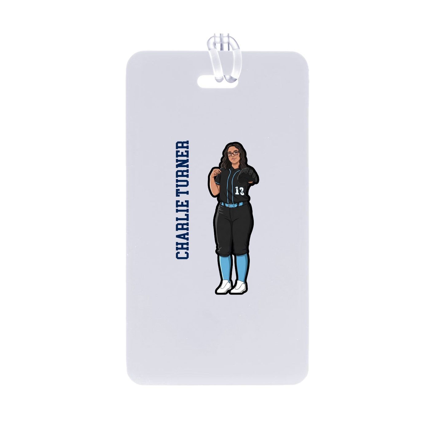 Bag Tag — Name Vertical in Classic
