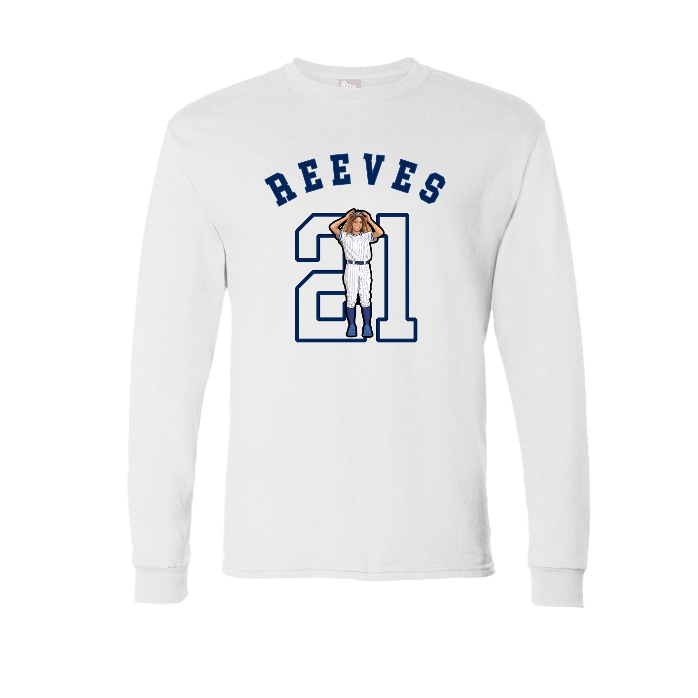 Long Sleeve Tee — Shirsey Arch in White