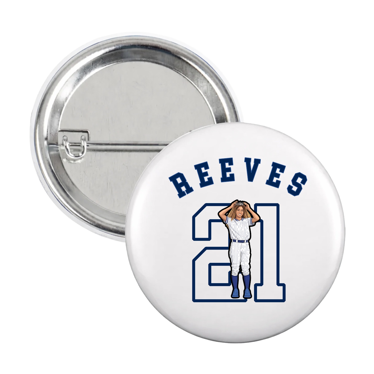 Game Day Button — Shirsey Arch in White