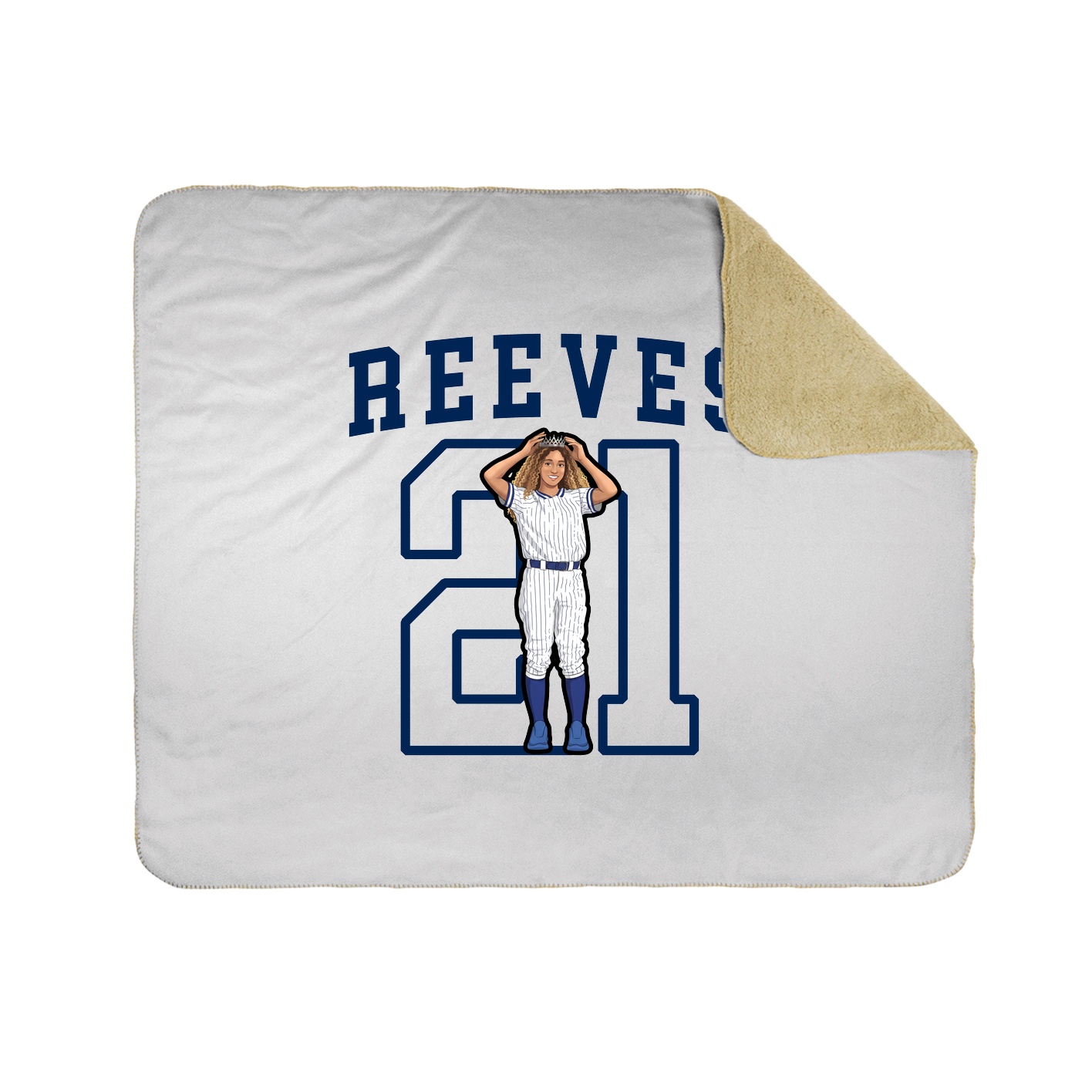Throw Blanket — Shirsey in White