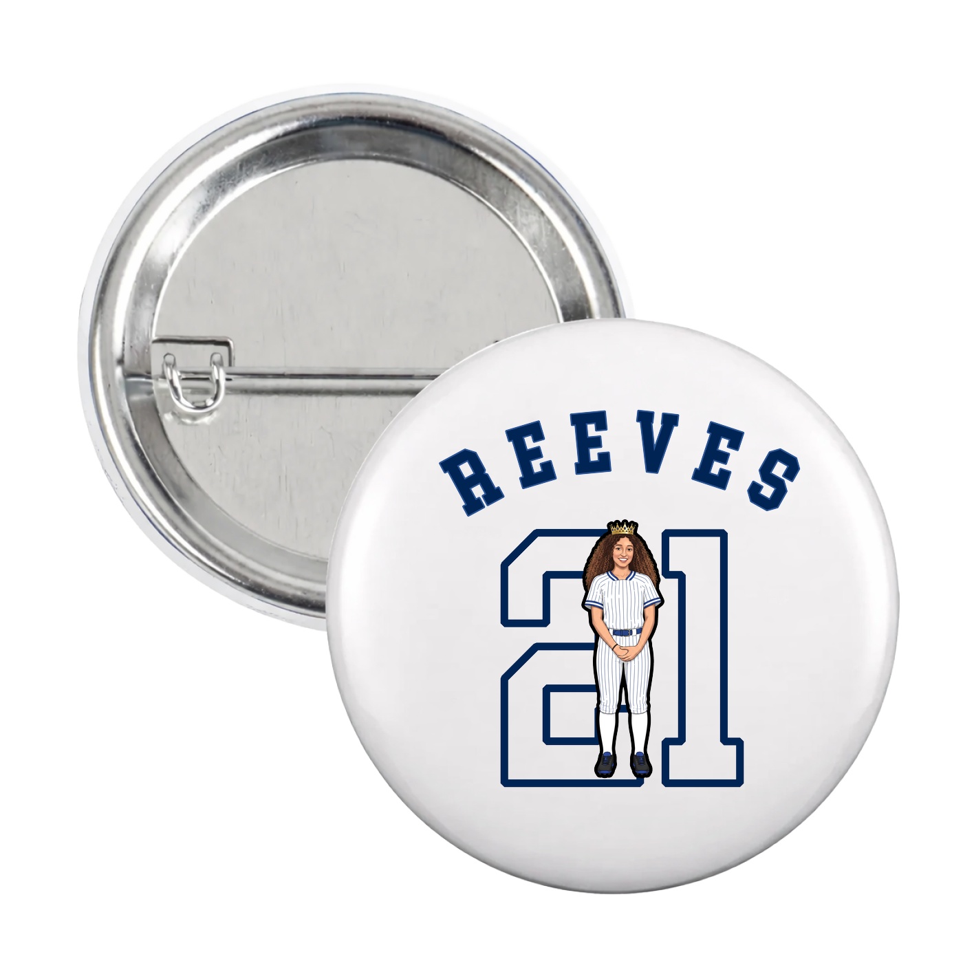 Game Day Button — Shirsey Arch in White