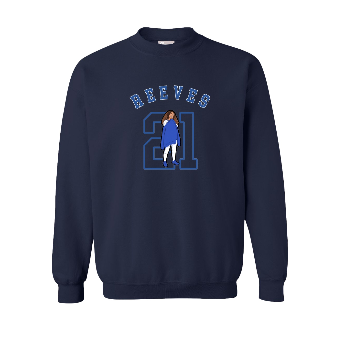 Fleece Crew — Shirsey Arch in Navy