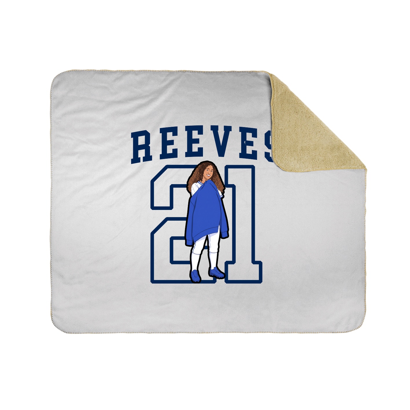 Throw Blanket — Shirsey in White