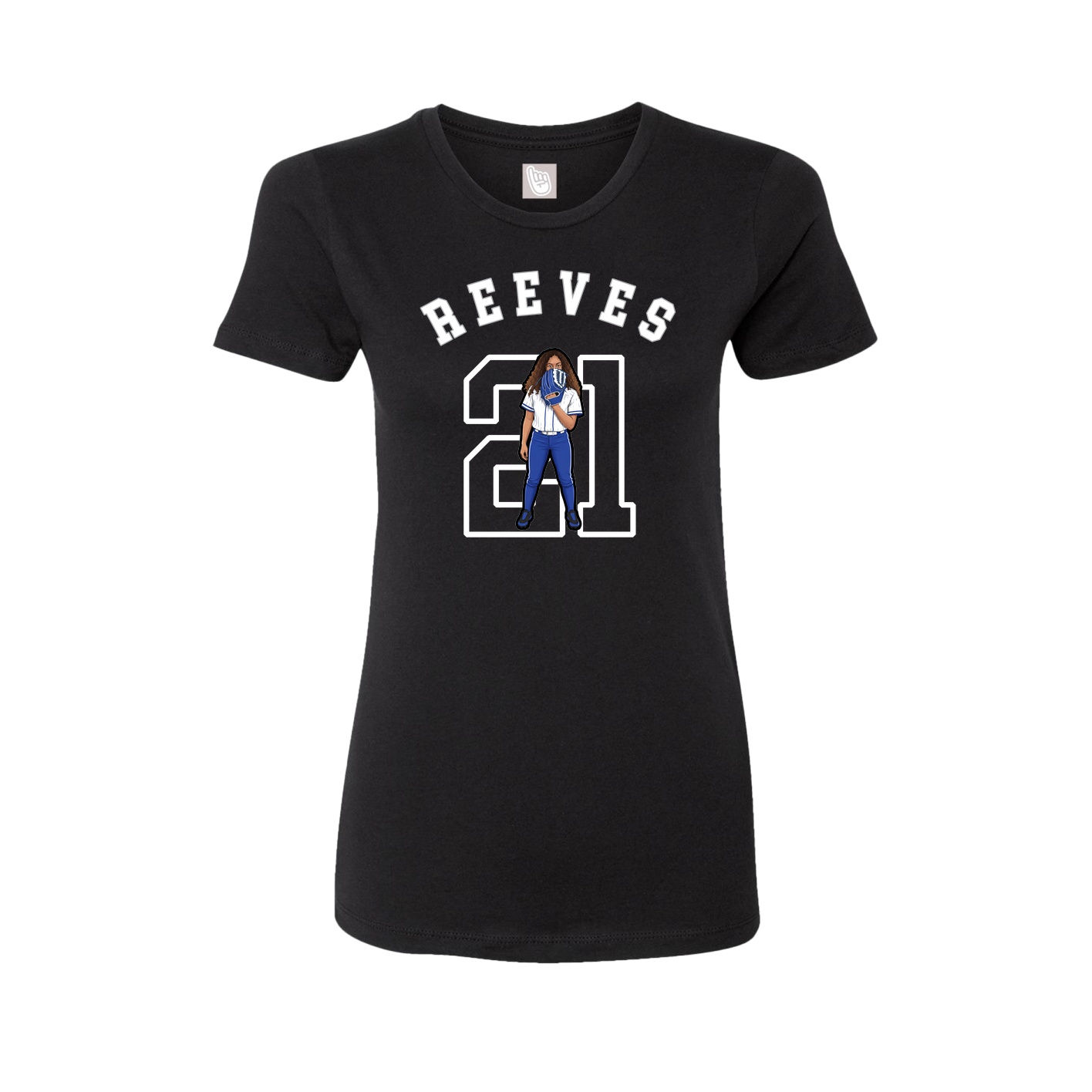 Fitted Women's Tee — Shirsey Arch in Black