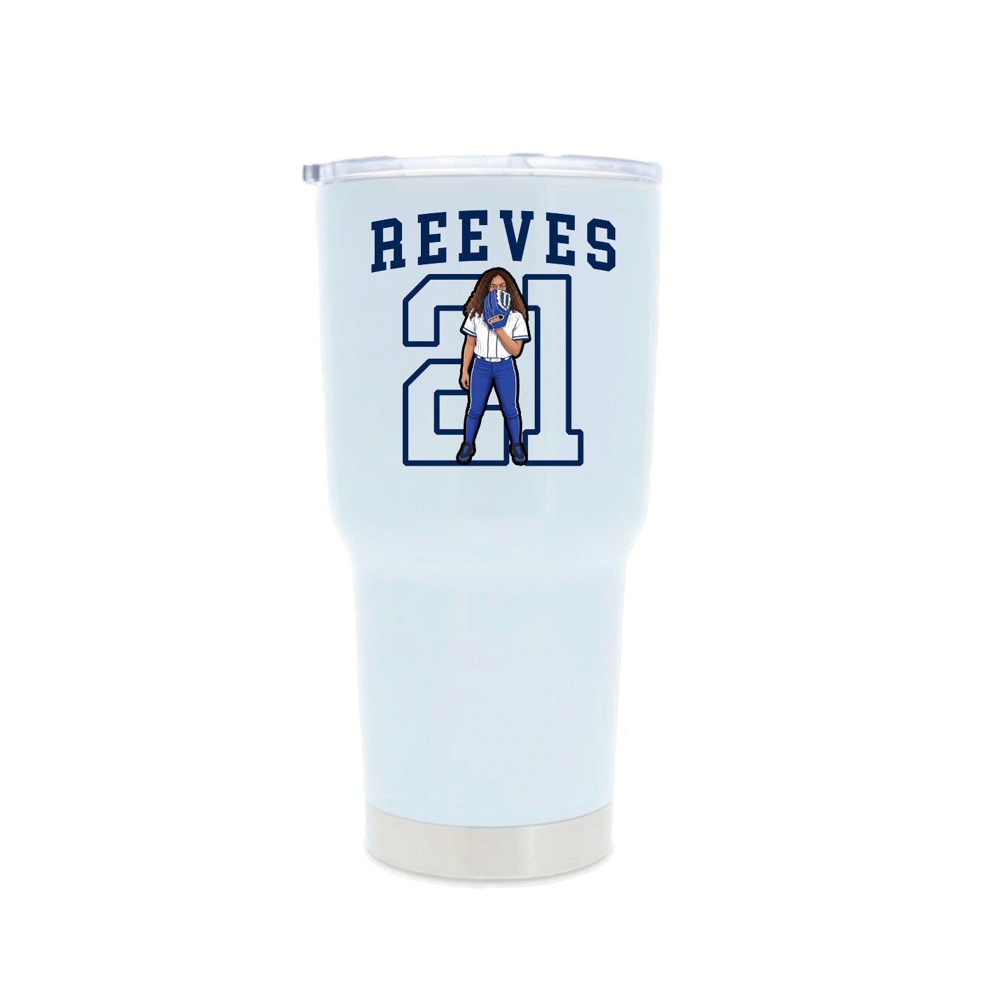30oz Stainless Steel Tumbler — Shirsey in White