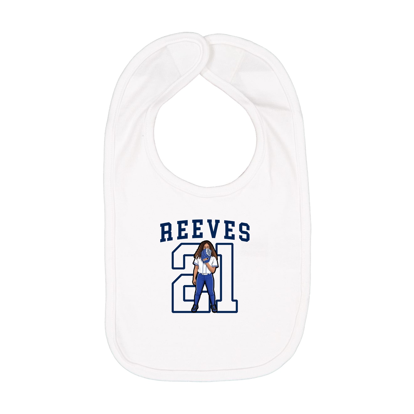 Infant Bib — Shirsey in White