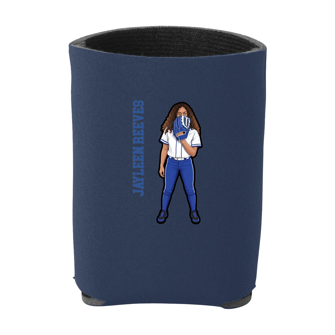 Can Holder — Name Vertical in Navy