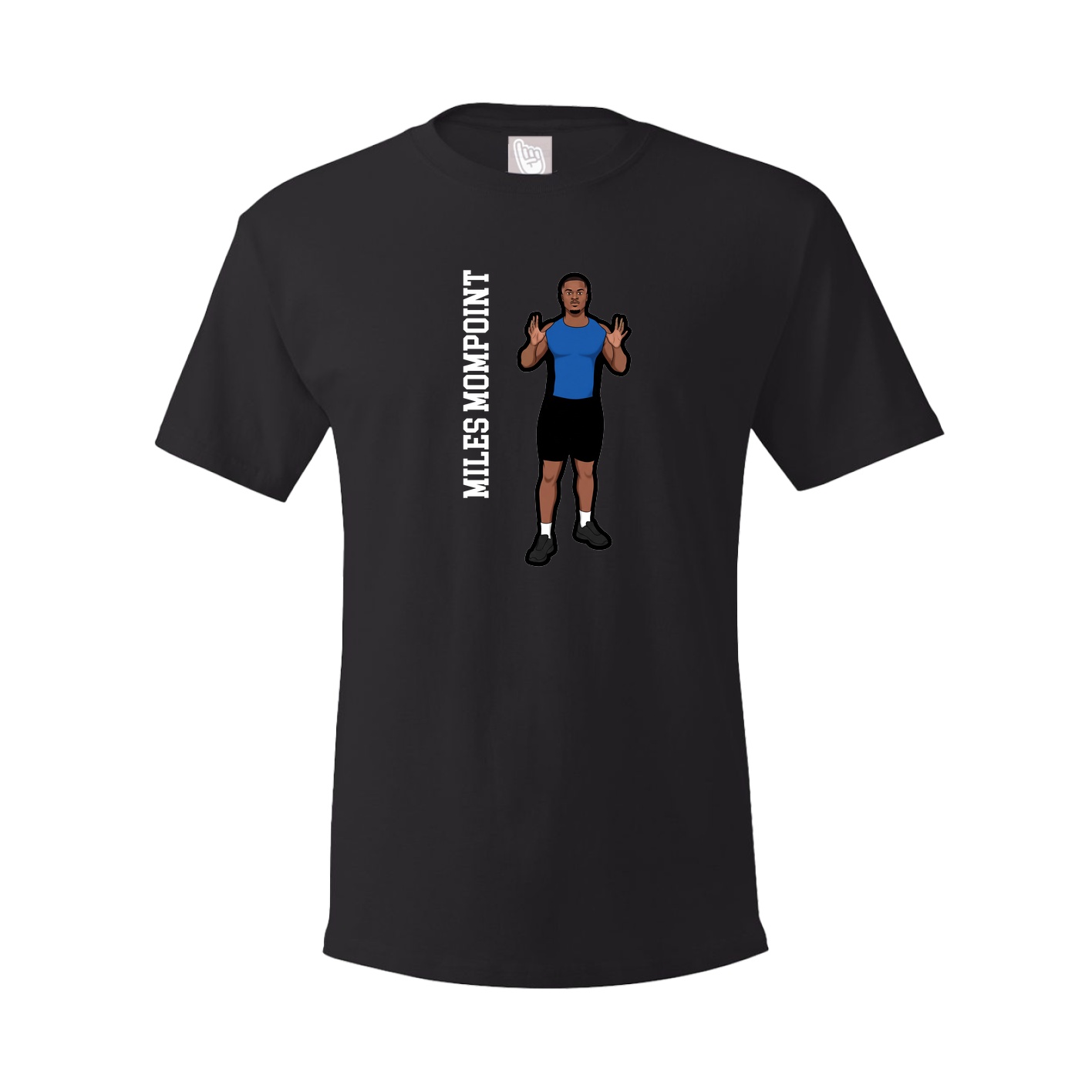 Tee — Name Vertical in Black