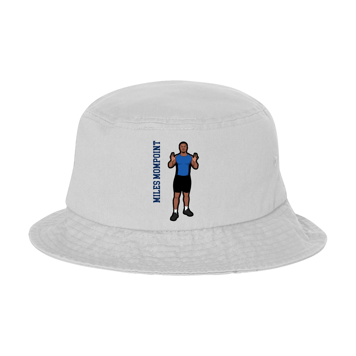 Bucket Cap — Name Vertical in White