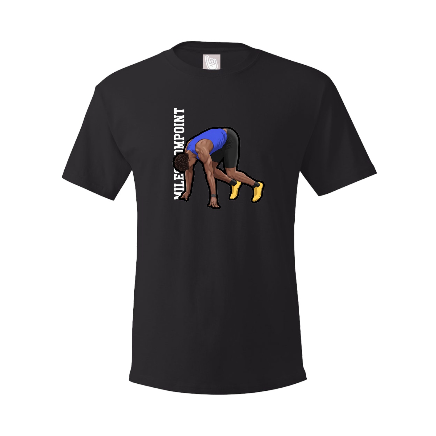 Tee — Name Vertical in Black