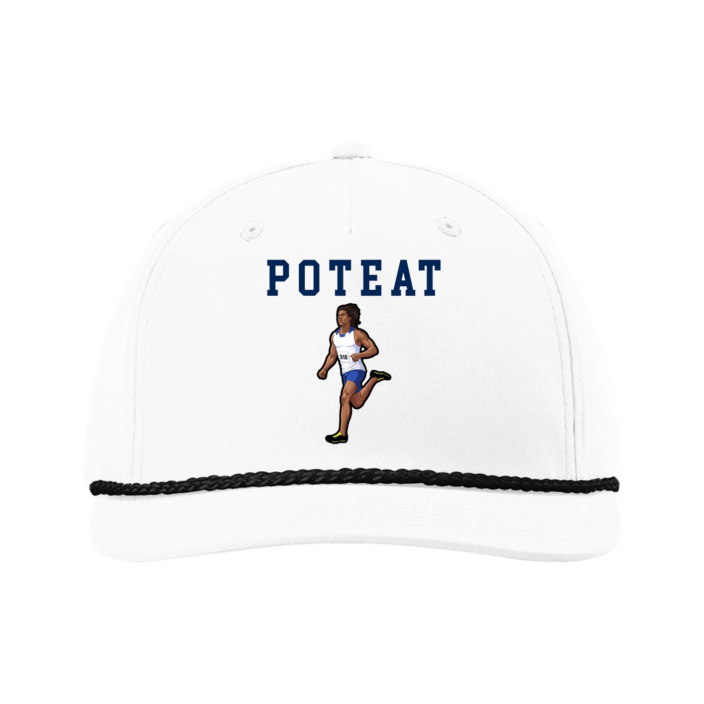 Five-Panel Classic Rope Cap — Shirsey in White