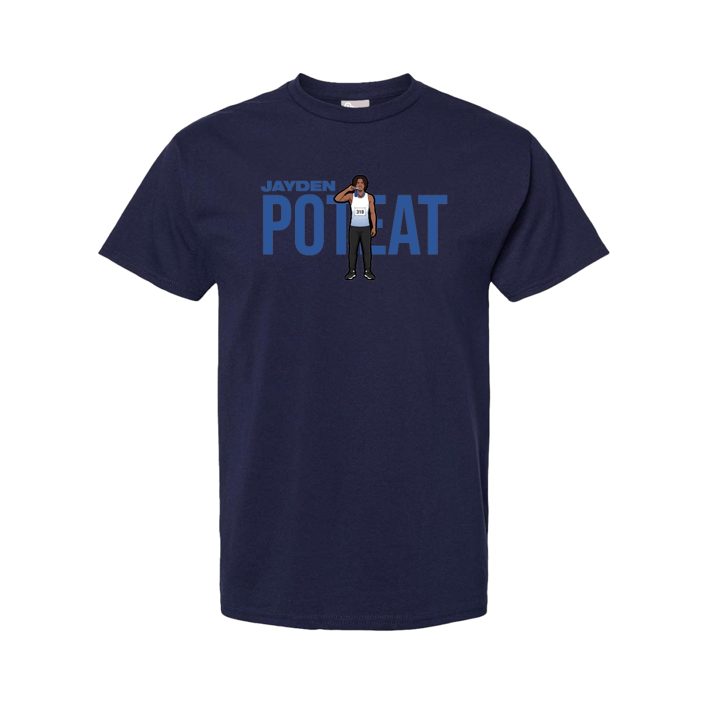Tee — Player Name in Navy