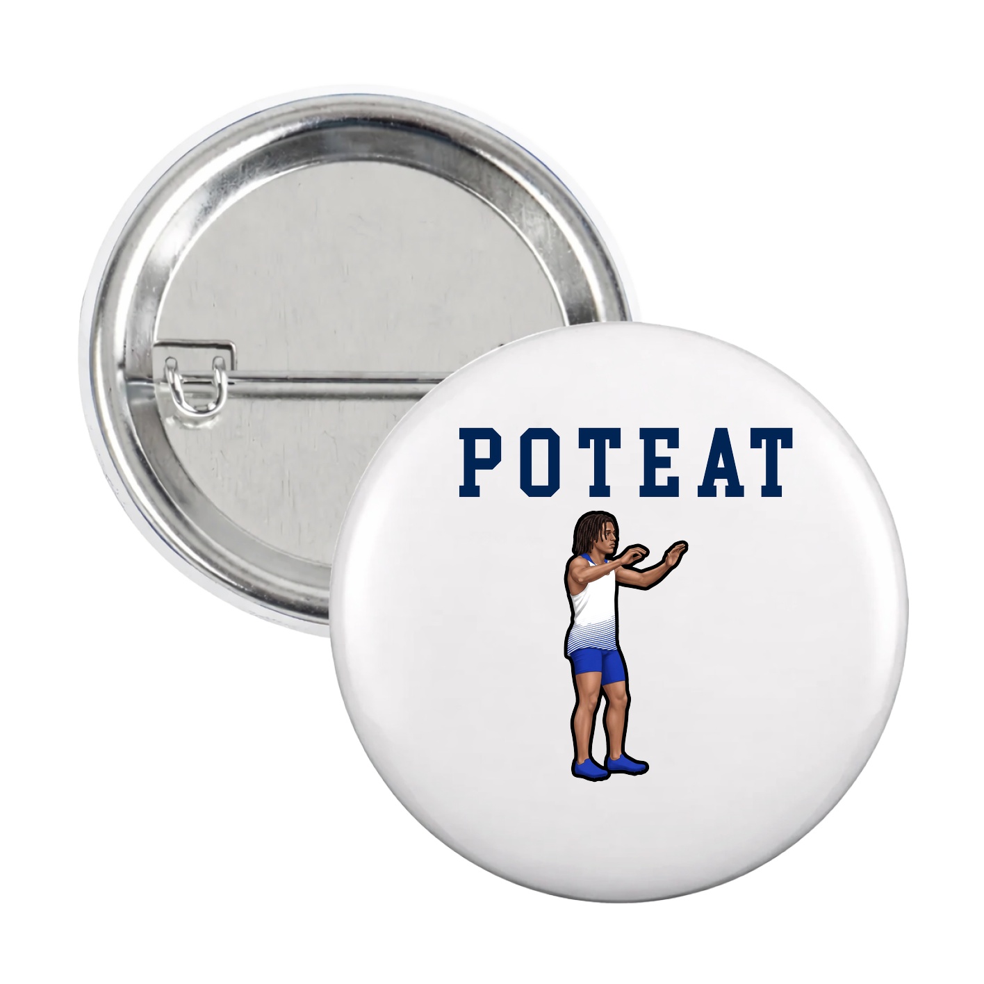 Game Day Button — Shirsey in White