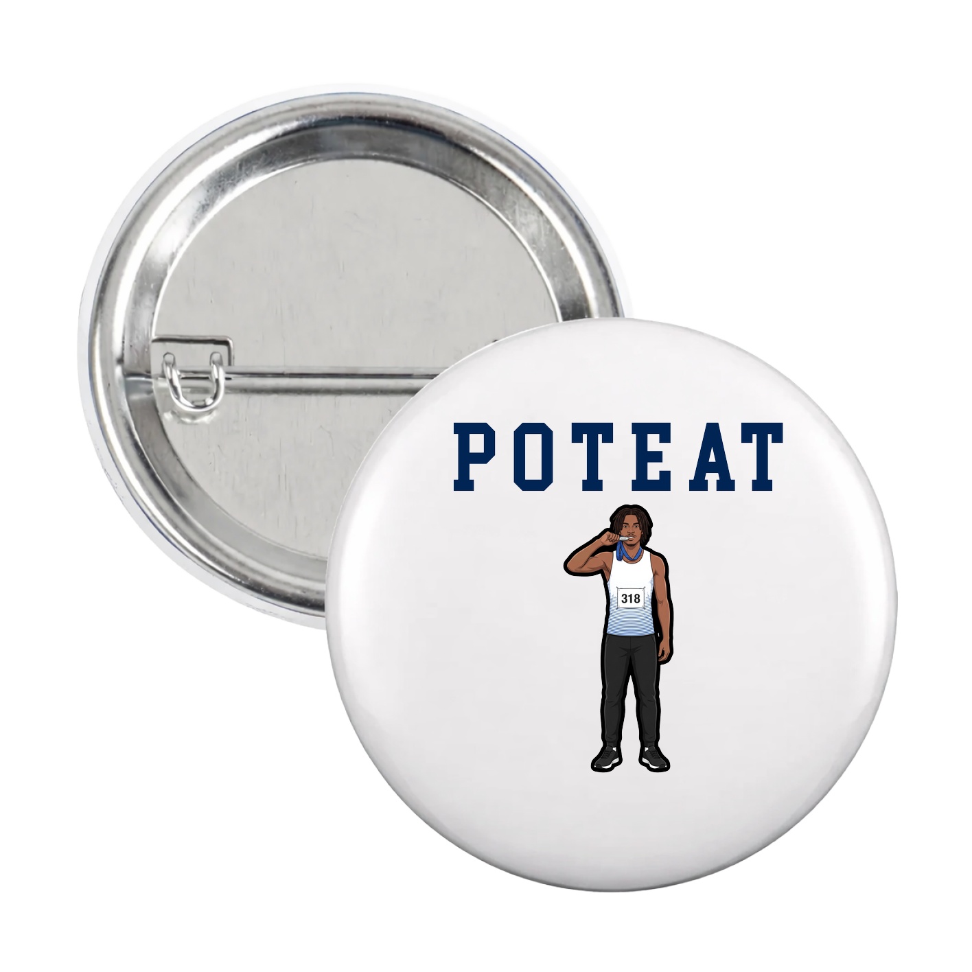 Game Day Button — Shirsey in White