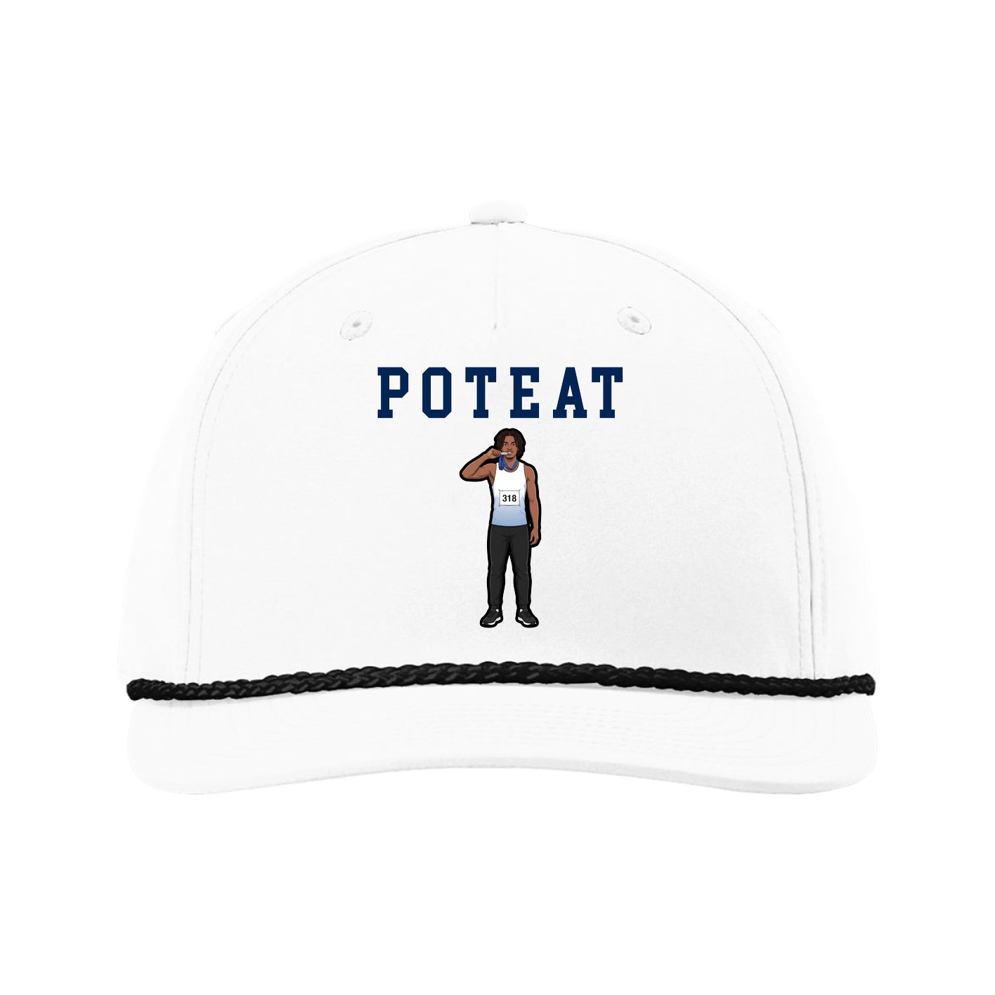 Five-Panel Classic Rope Cap — Shirsey in White