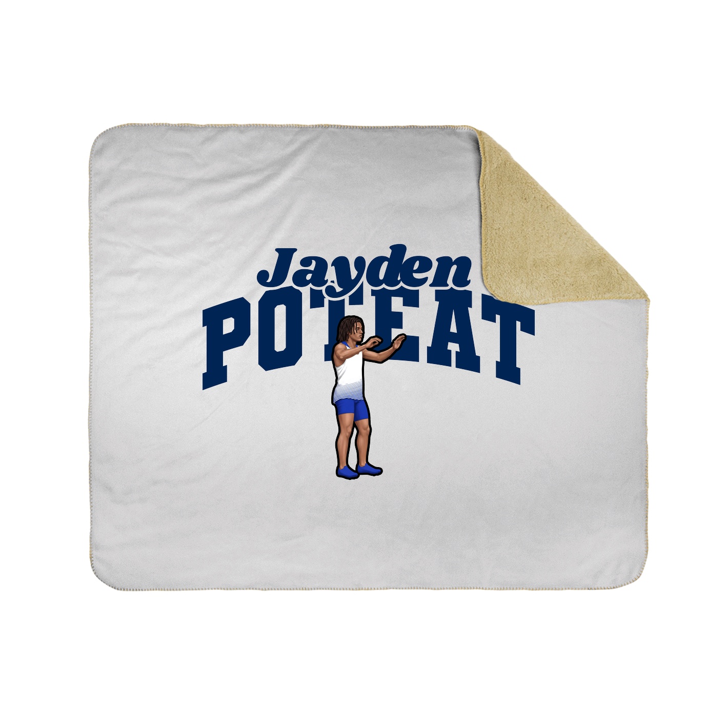 Throw Blanket — Signature Arch in White