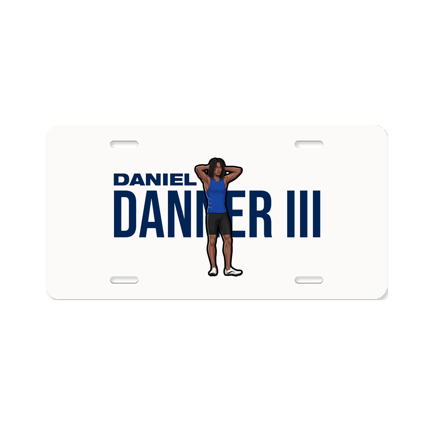 License Plate — Player Name in Classic