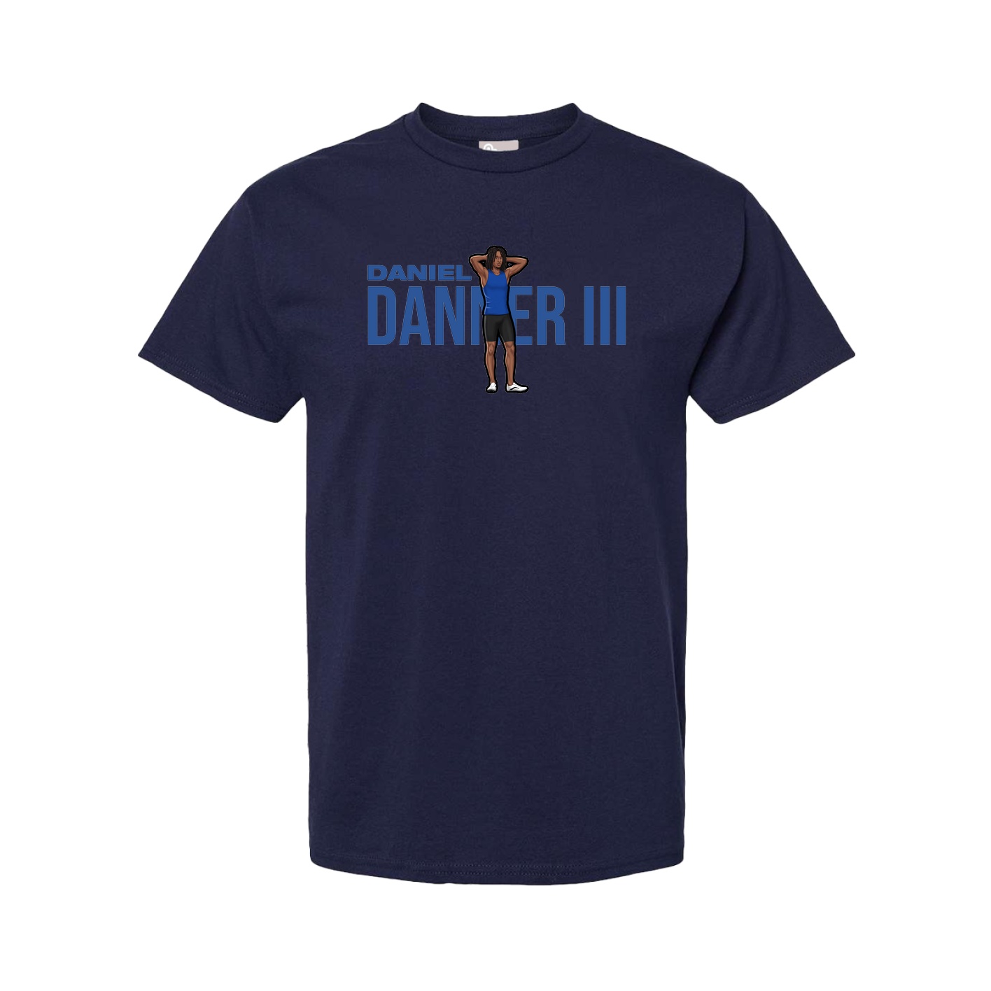 Youth Tee — Player Name in Navy