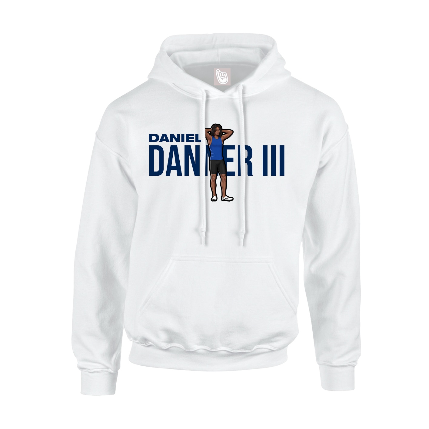 Youth Hoodie — Player Name in White