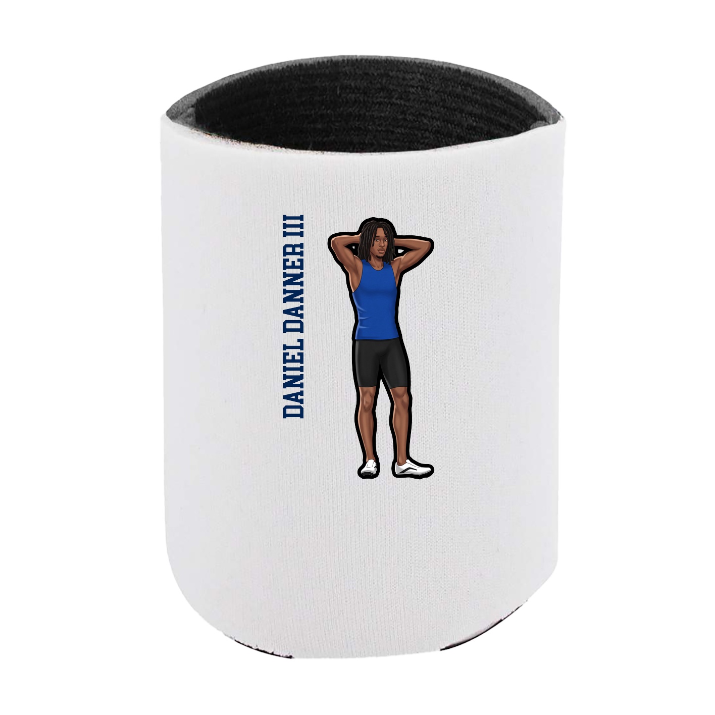 Can Holder — Name Vertical in White