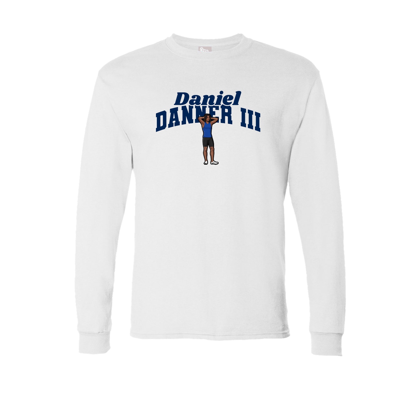 Long Sleeve Tee — Signature Arch in White