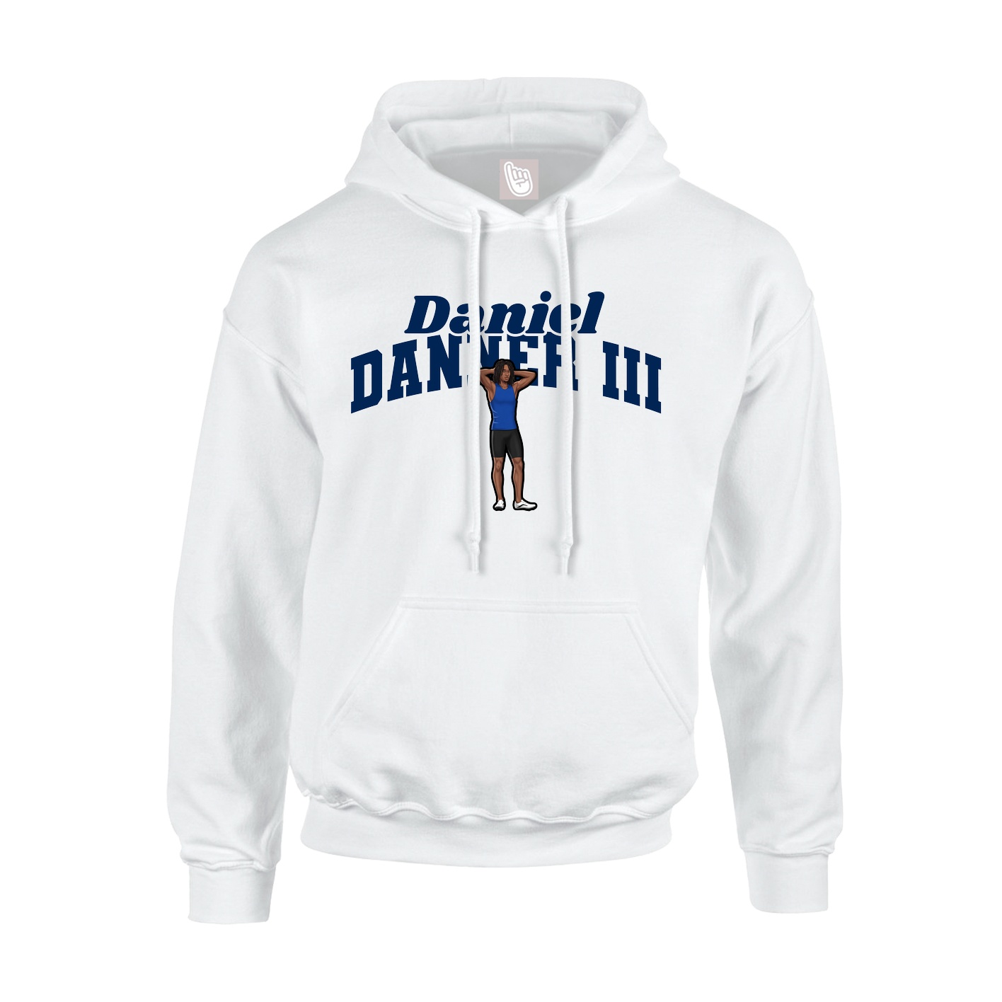 Hoodie — Signature Arch in White