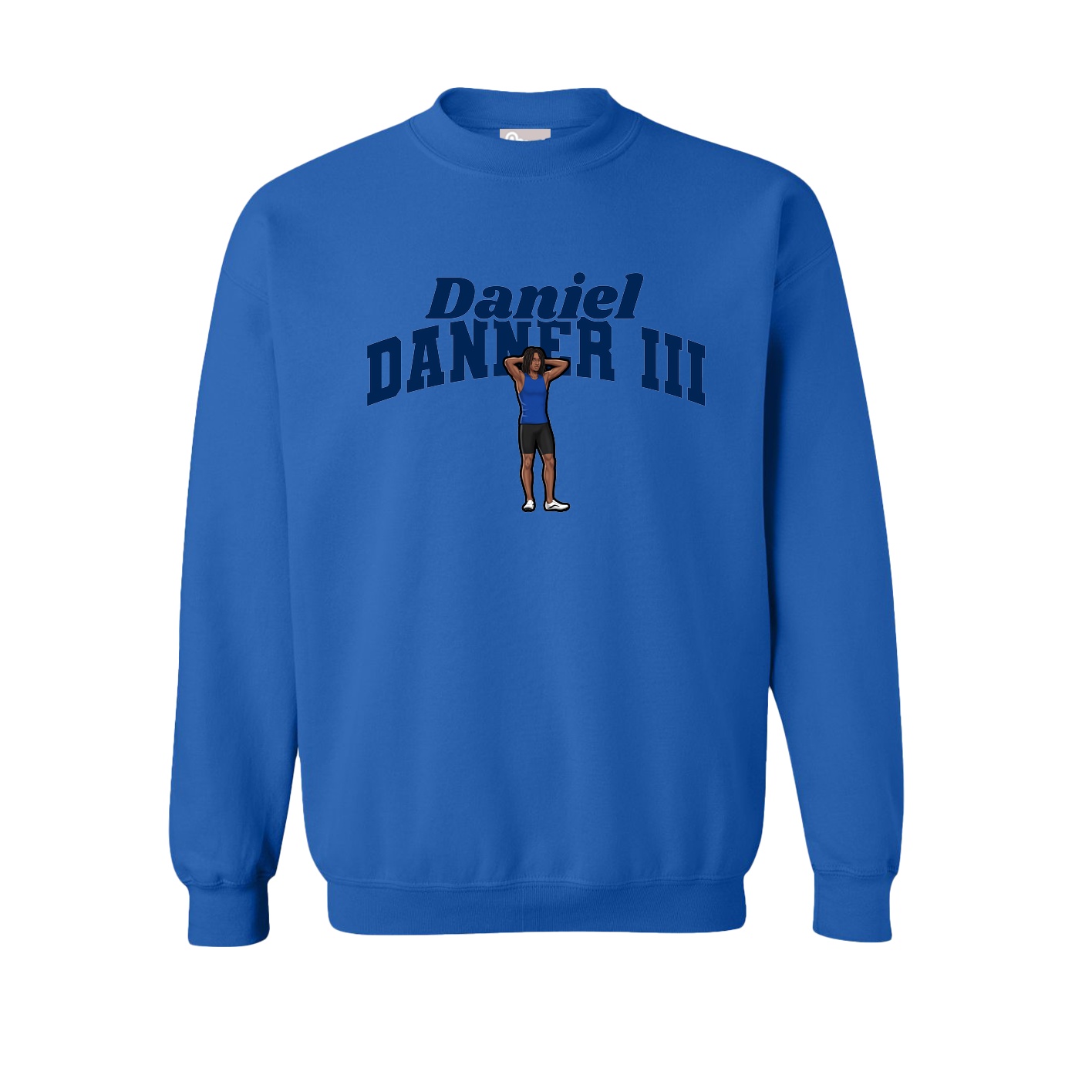 Fleece Crew — Signature Arch in Royal
