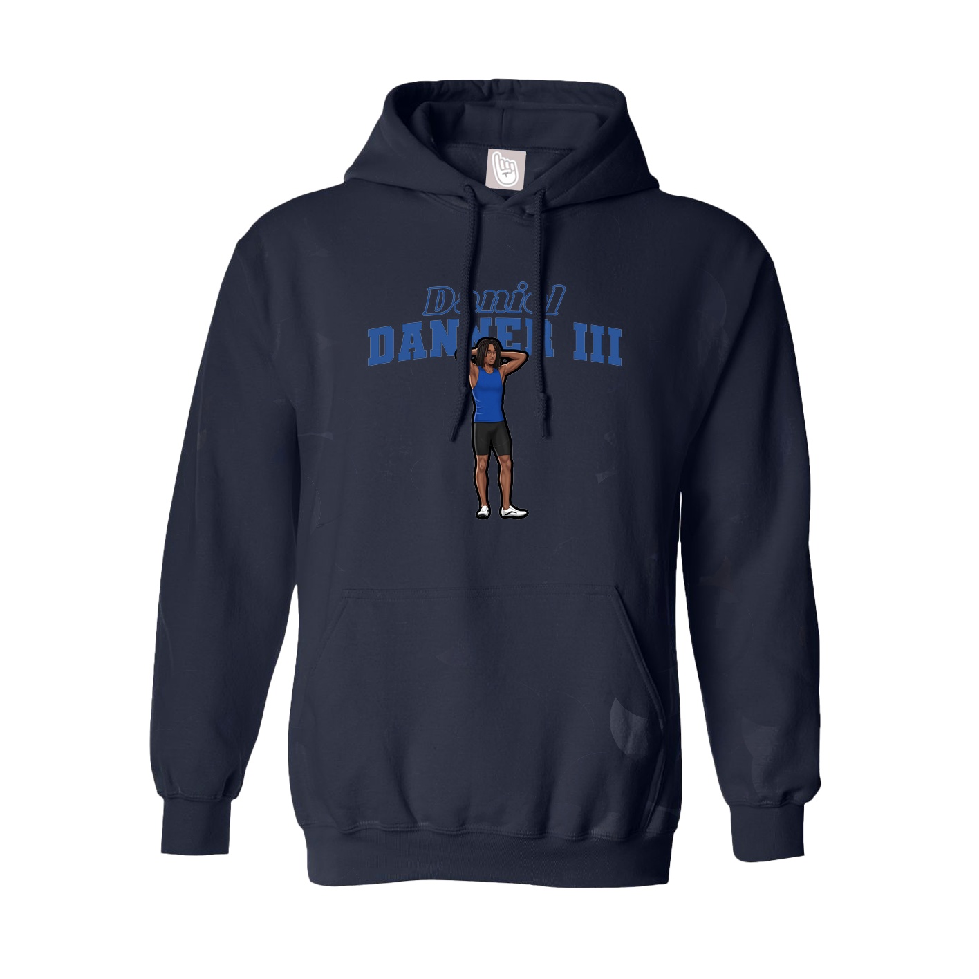 Hoodie — Name Arch in Navy