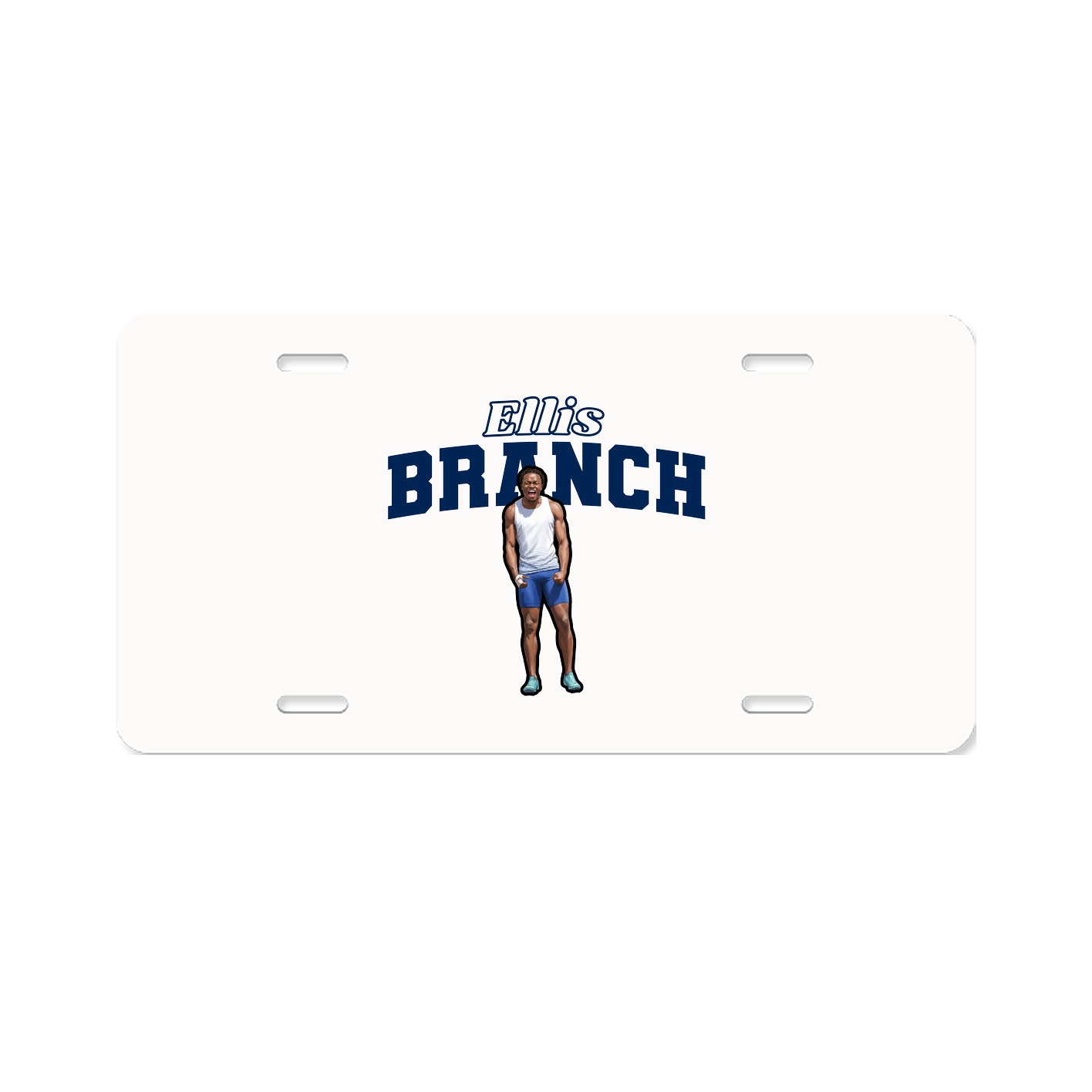 License Plate — Name Arch in Classic