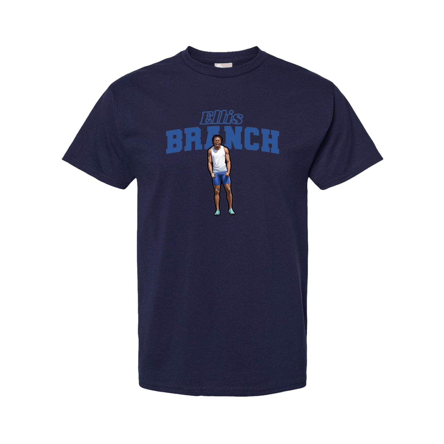 Youth Tee — Name Arch in Navy