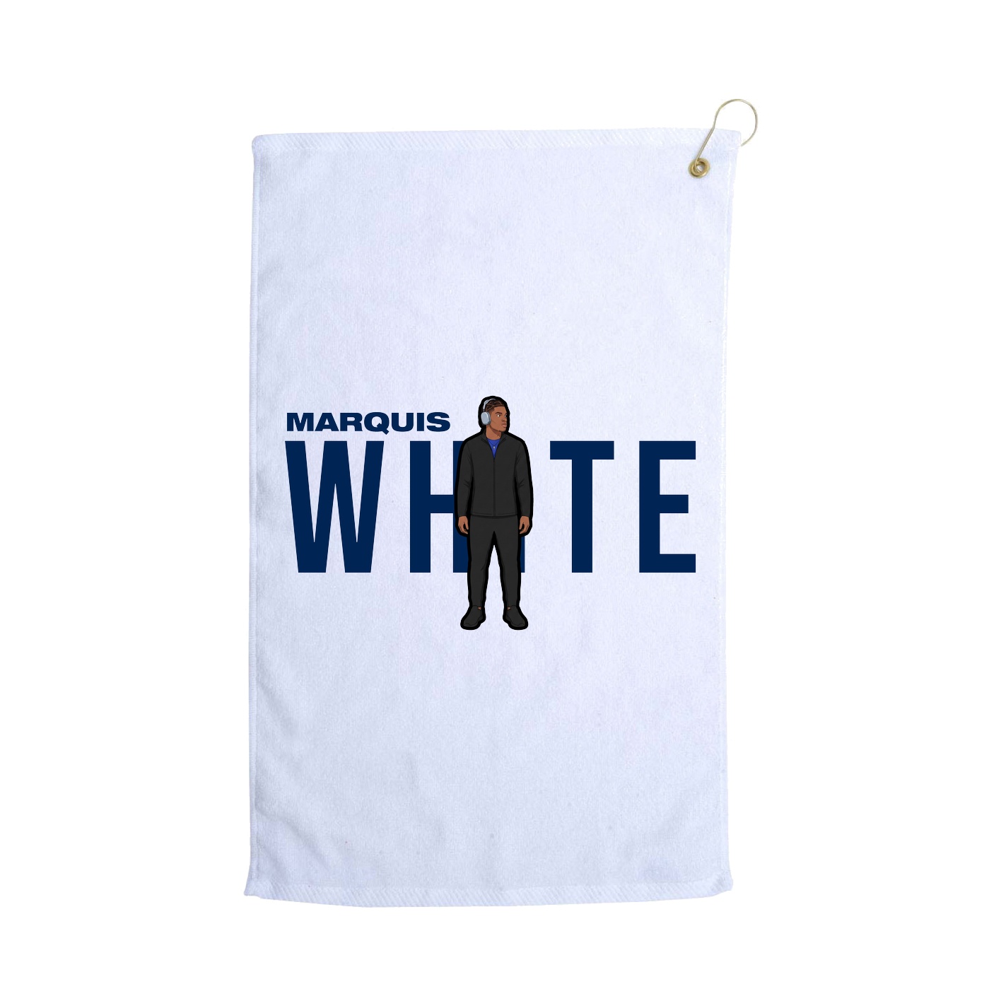Golf Towel — Player Name in White