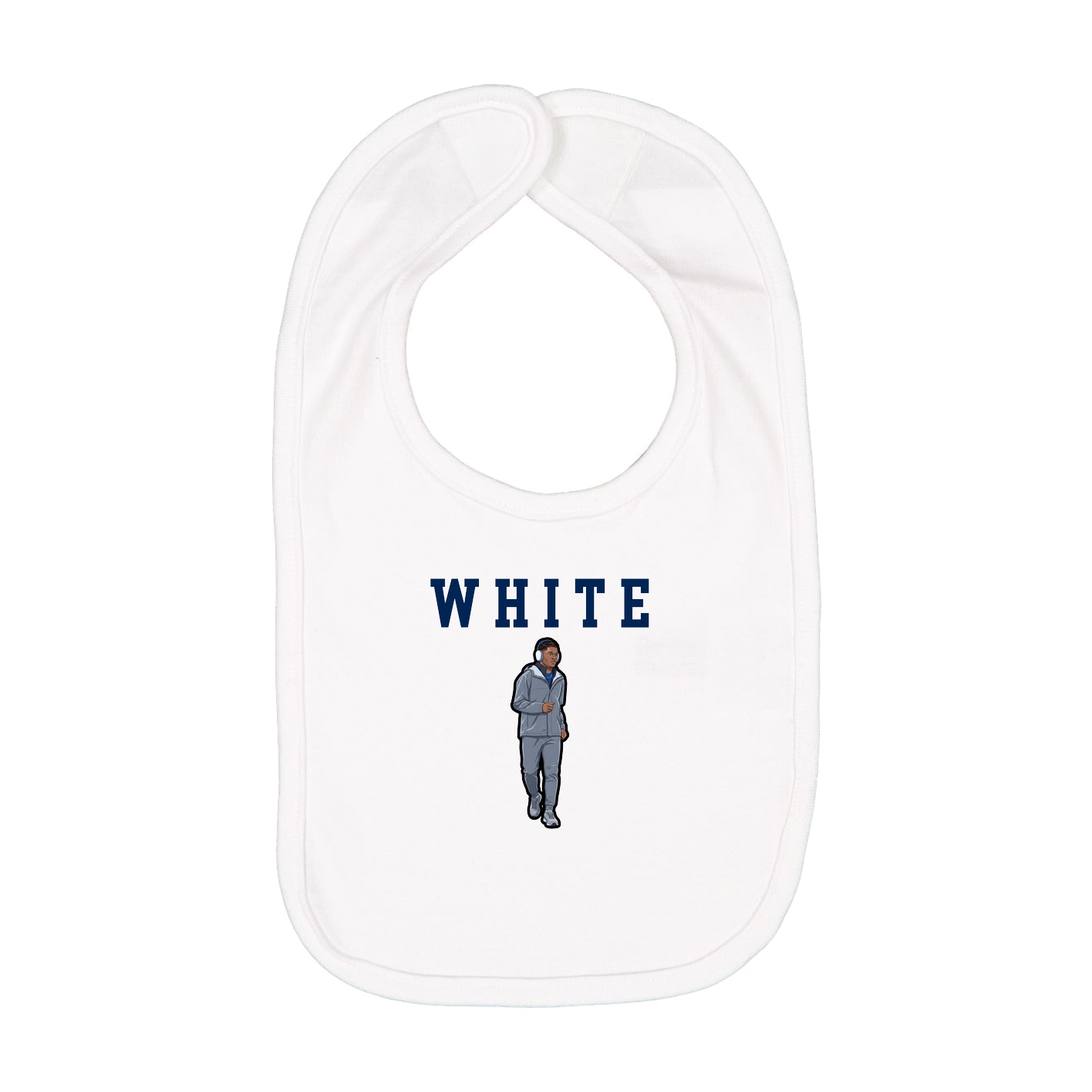 Infant Bib — Shirsey in White