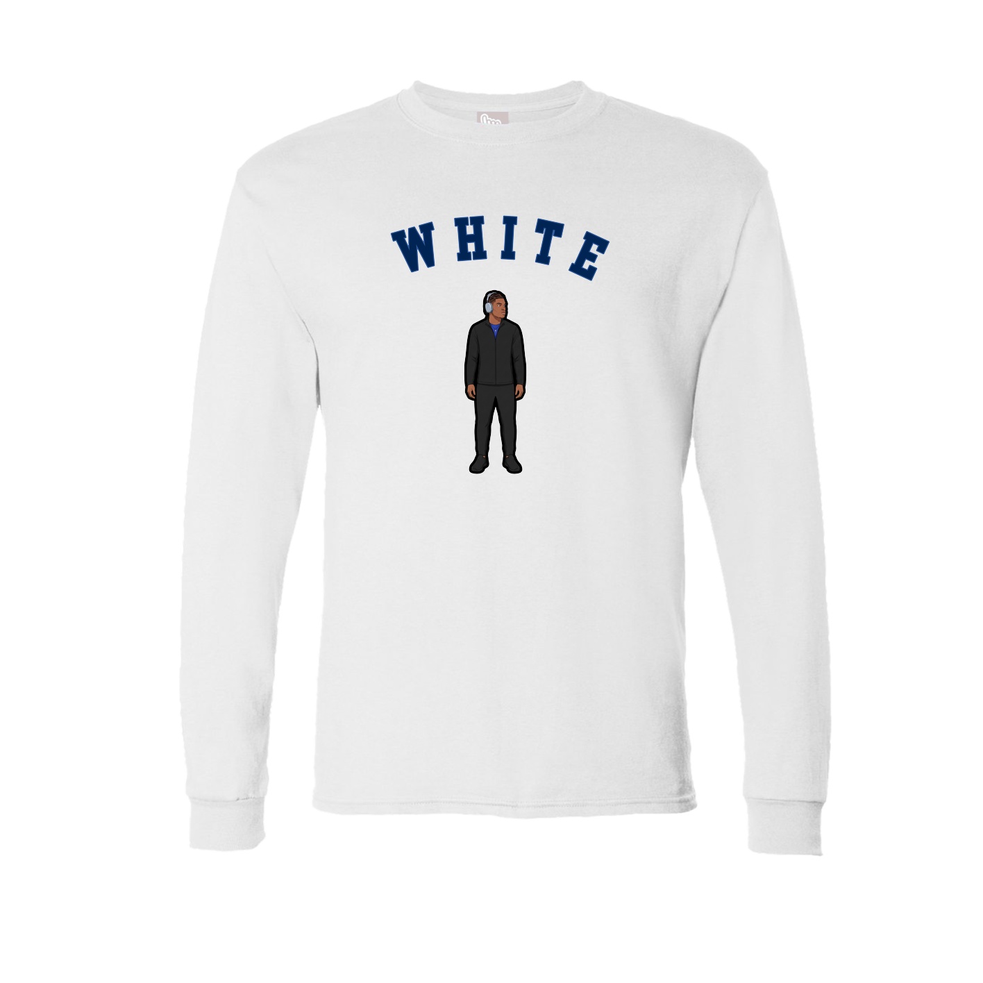 Long Sleeve Tee — Shirsey Arch in White
