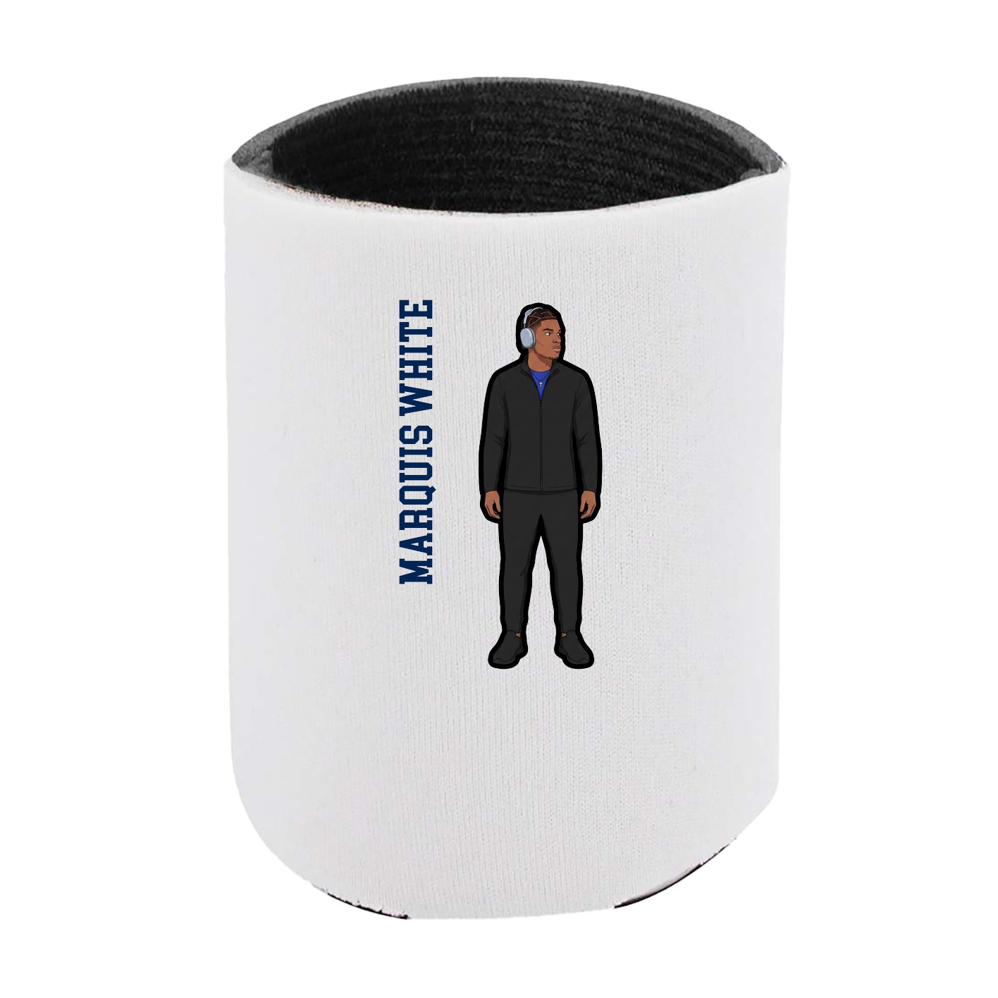 Can Holder — Name Vertical in White