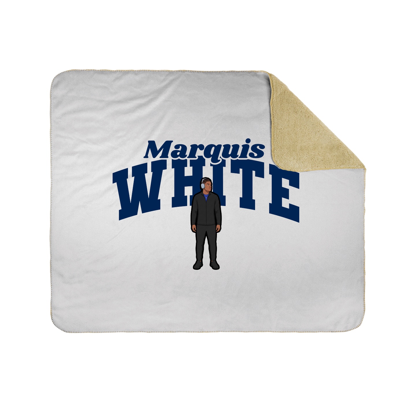 Throw Blanket — Signature Arch in White