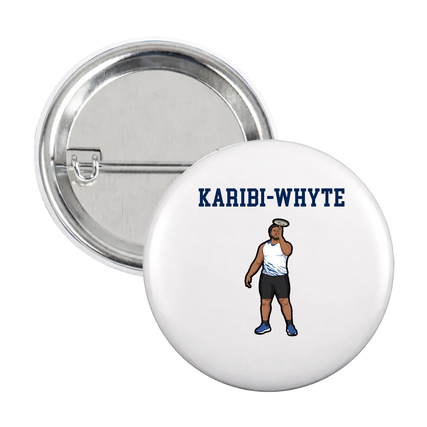 Game Day Button — Shirsey in White