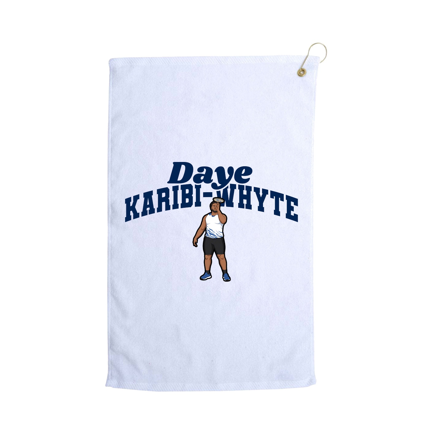 Golf Towel — Signature Arch in White