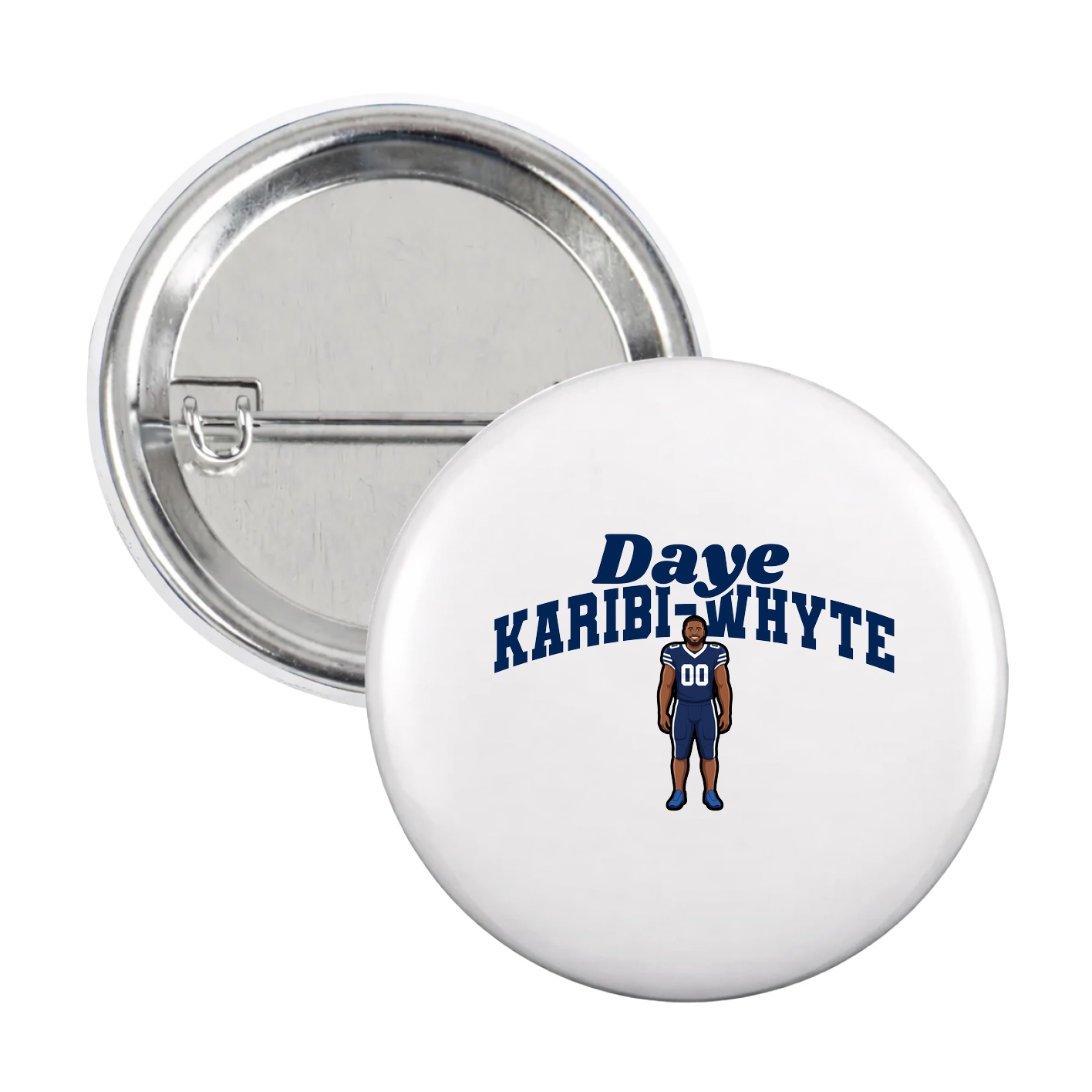 Game Day Button — Signature Arch in White