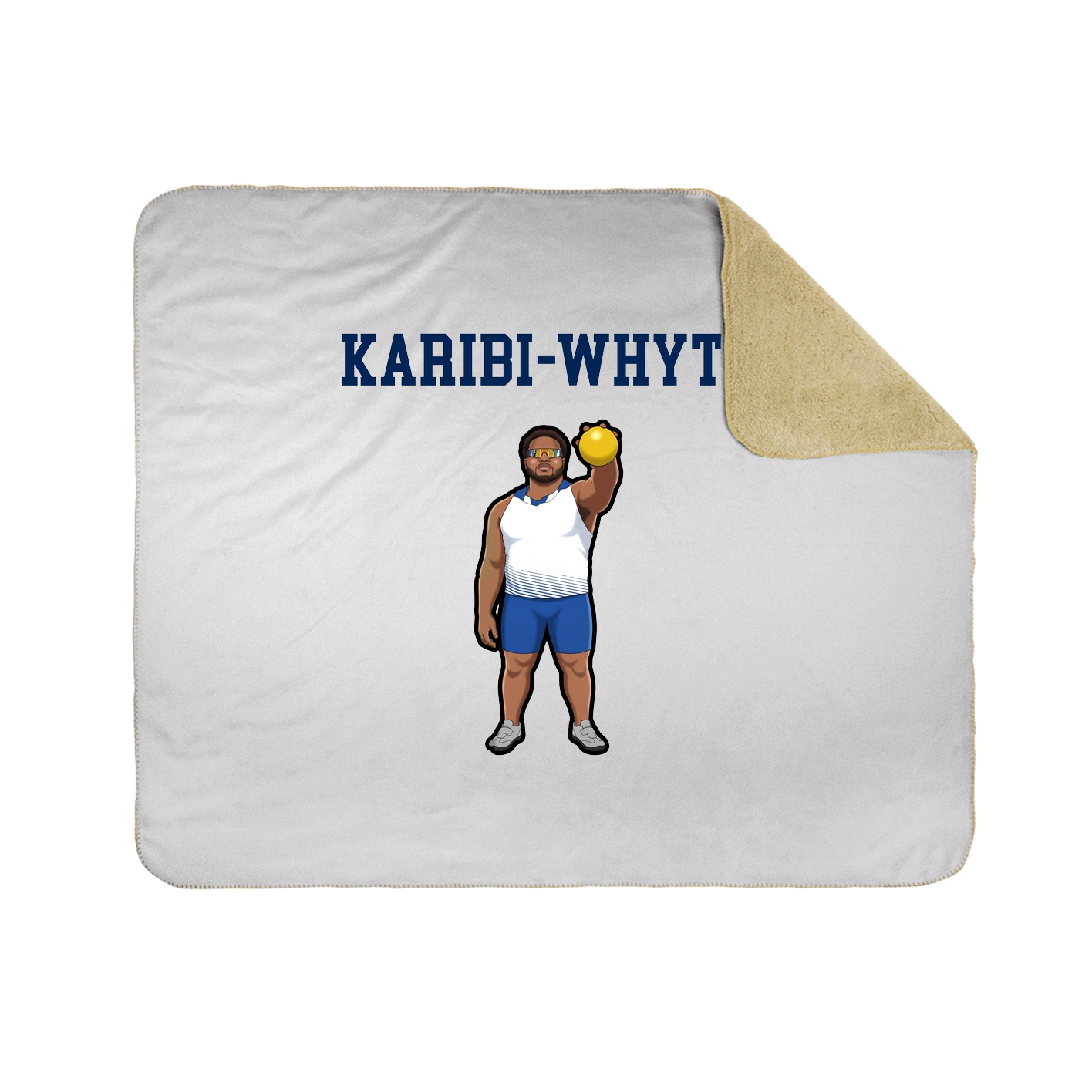 Throw Blanket — Shirsey in White