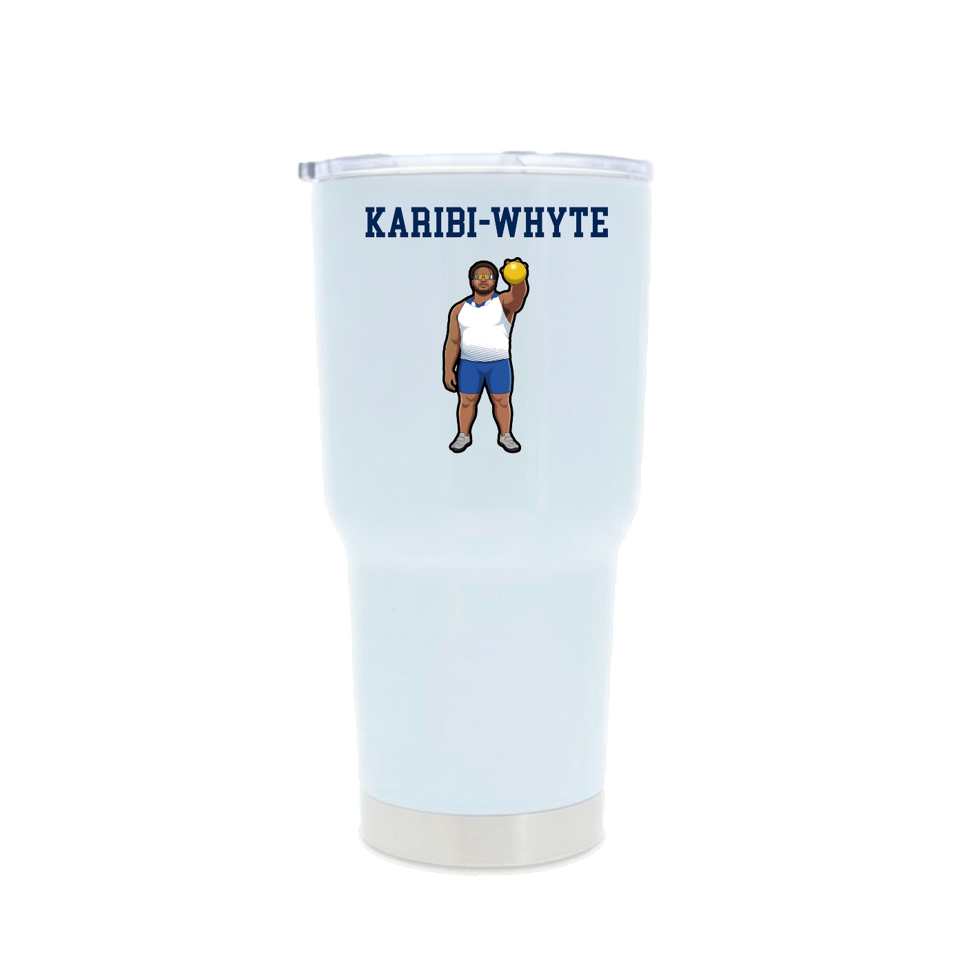 30oz Stainless Steel Tumbler — Shirsey in White