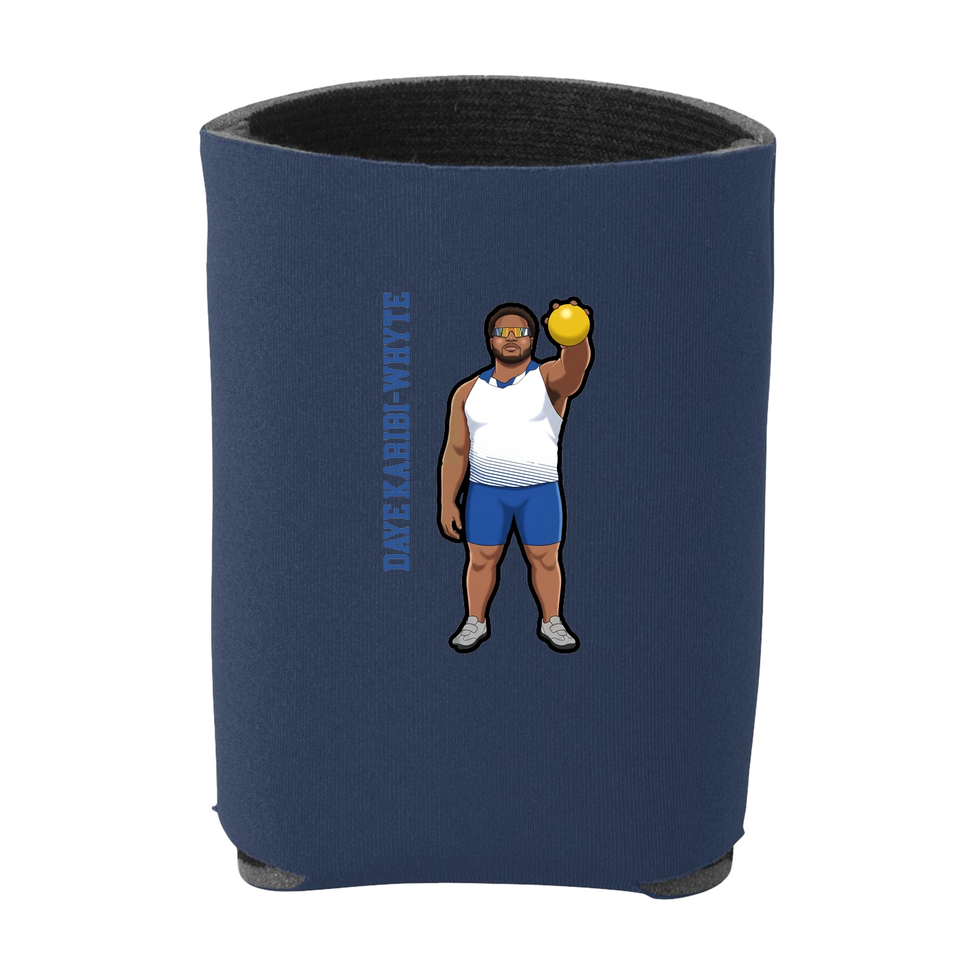 Can Holder — Name Vertical in Navy