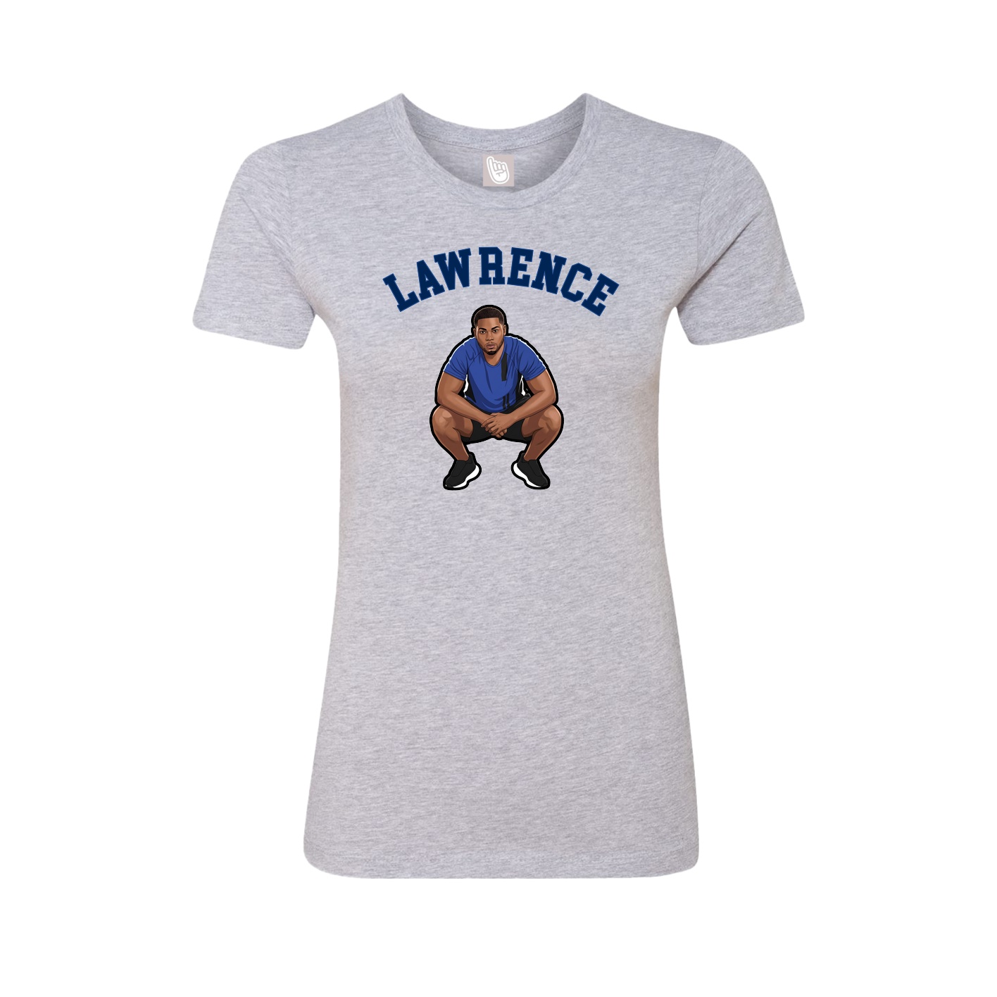 Fitted Women's Tee — Shirsey Arch in Grey