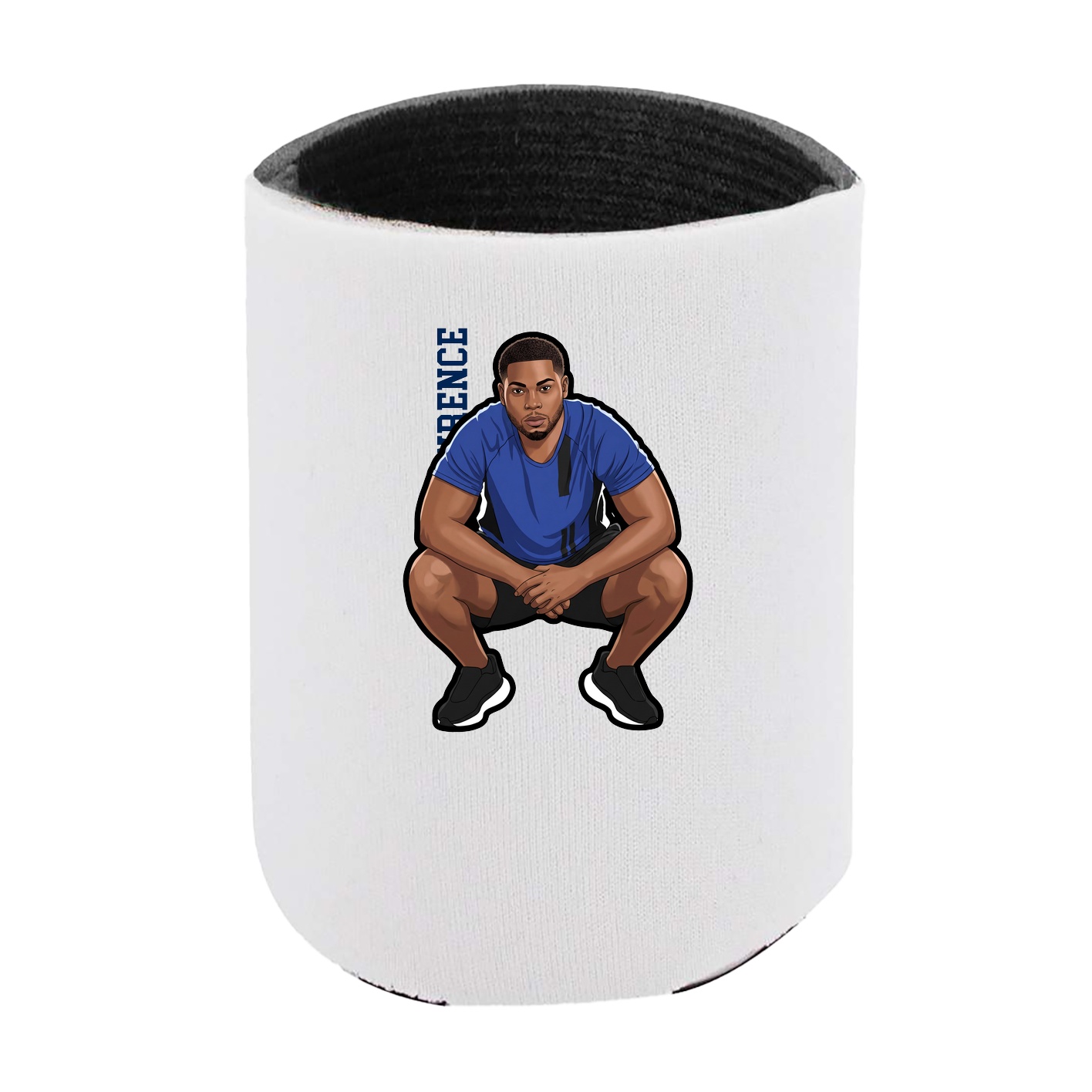 Can Holder — Name Vertical in White