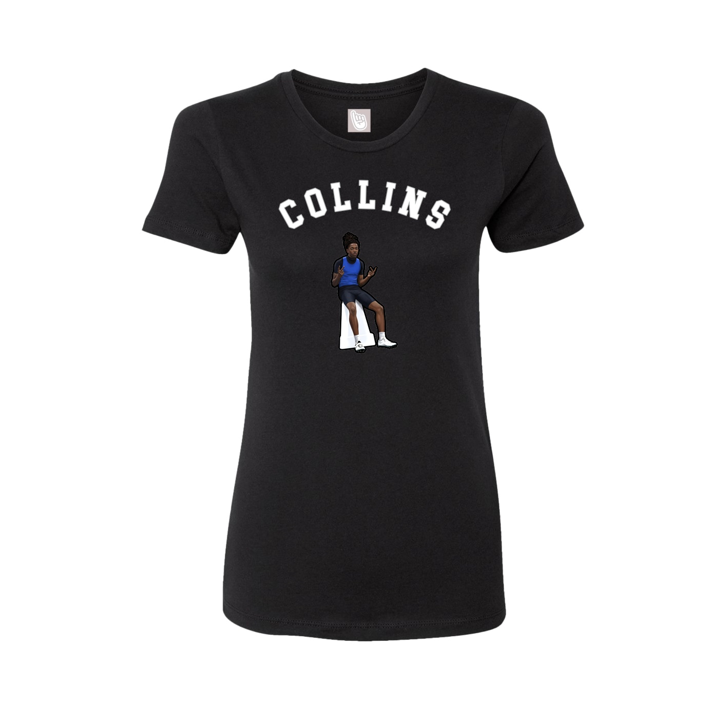 Fitted Women's Tee — Shirsey Arch in Black