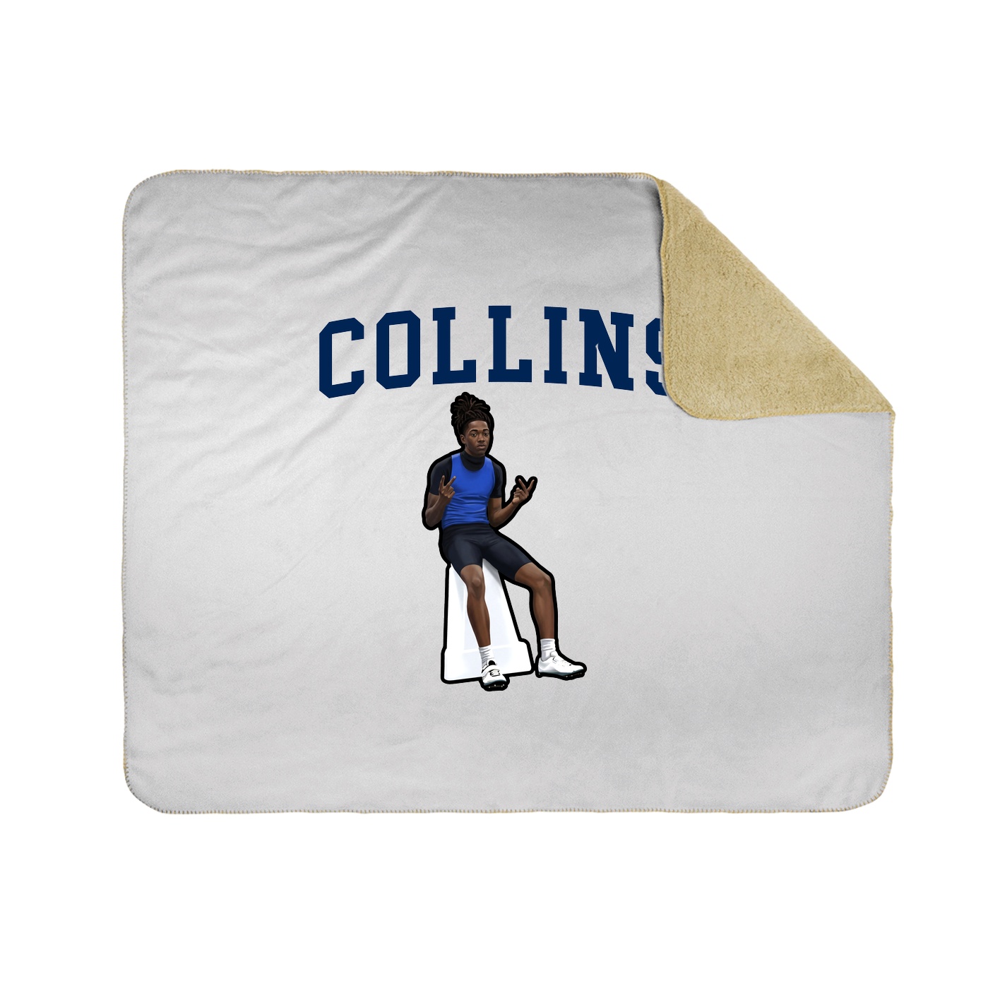 Throw Blanket — Shirsey in White